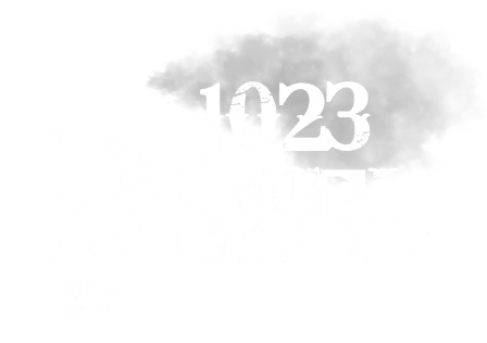 1023 Diesel & Fleet: Stylized text design featuring the word "DIESEL" with distressed, white lettering and a gray paint splatter in the background. The number "1023" is layered above the text. The overall look is bold and artistic.