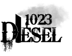 1023 Diesel & Fleet: A grayscale image with numbers "1023" prominently displayed across a cloud shape. The background is plain and the text has a shadow effect, giving it a three-dimensional appearance.